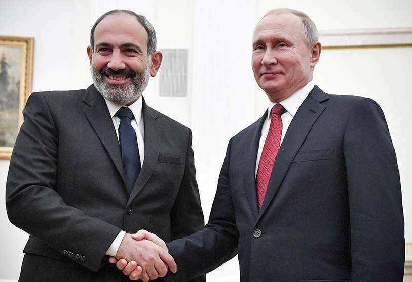 Putin y Nikol PAshinián