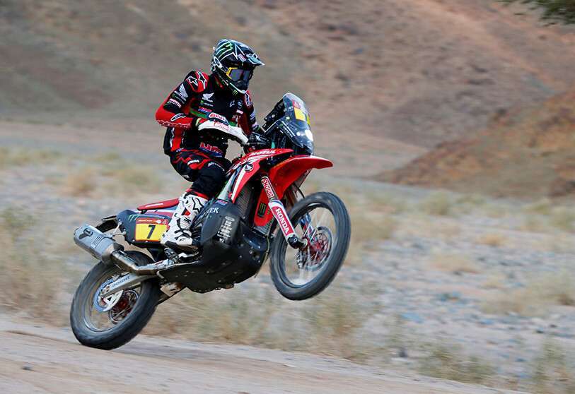Kevin Benavides del Monster Energy Honda Team 2020 durante la 4ª etapa
