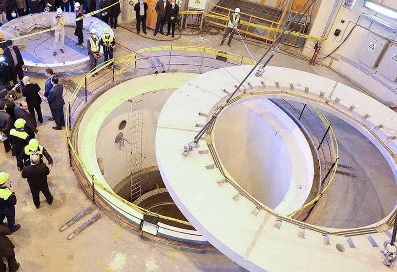 Reactor nuclear en Arak, Irán, el 23 de diciembre de 2019