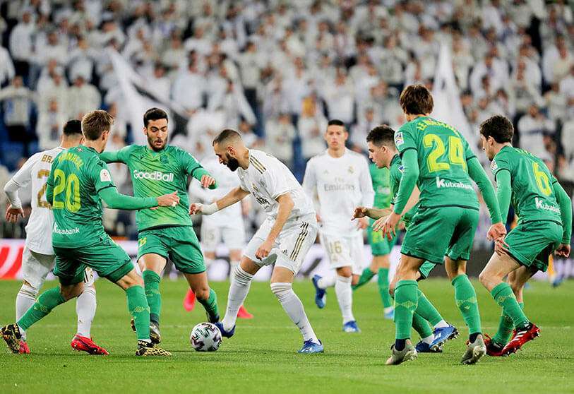 Copa del Rey - Real Madrid v Real Sociedad, Karim Benzema del Real Madrid en acción