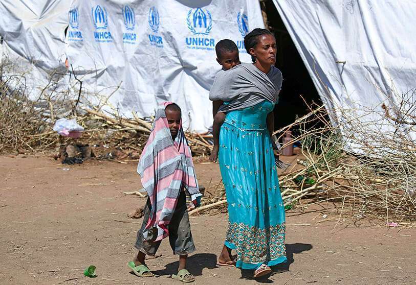 AFP/ASHRAF SHAZLY: Ethiopian refugee in Um Raquba camp in Sudan's eastern Gedaref province.