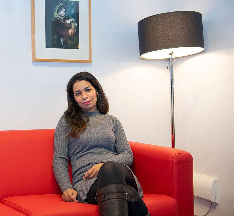 Rouaida Refai, periodista siria afincada en Túnez