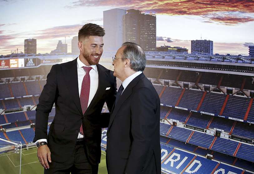 Sergio Ramos Florentino Pérez Real Madrid