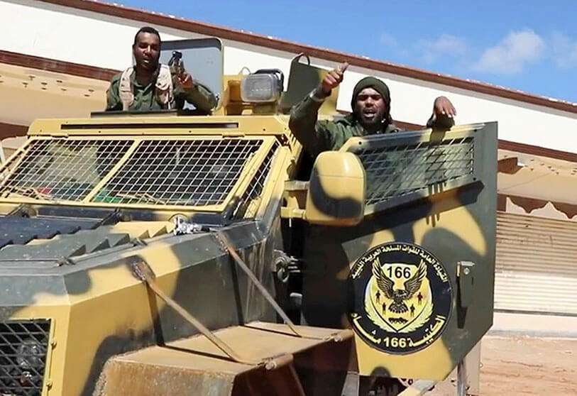 Combatientes del Ejército Nacional Libio (LNA)
