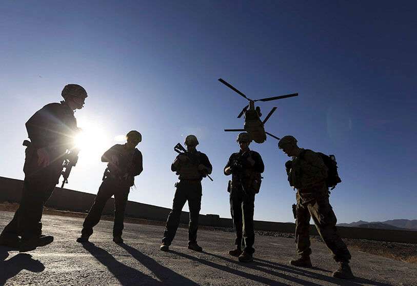 Soldados americanos en la provincia de Logar, Afganistán