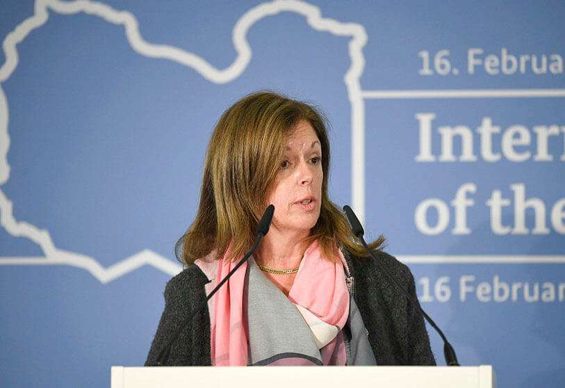 La representante especial adjunta del secretario general de Naciones Unidas para Asuntos Políticos en Libia, Misión de Apoyo de las Naciones Unidas en Libia (UNSMIL), Stephanie Williams