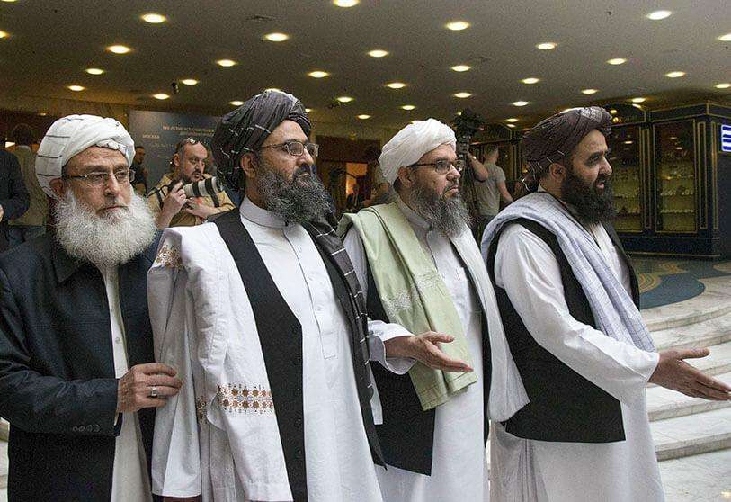 PHOTO/AP - Taliban representatives