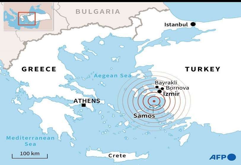 Mapa Terremoto Turquía Grecia