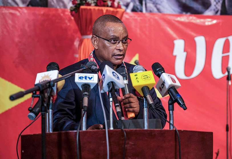 Debretsion Gebremichael, presidente del Frente de Liberación del Pueblo de Tigray (TPLF) AFP/EDUARDO SOTERAS