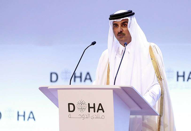 El emir de Qatar, Tamim bin Hamad al-Thani