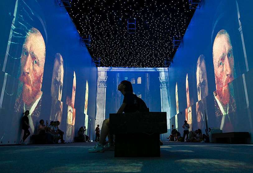 Exposición inmersiva sobre Vincent van Gogh en Beijing AFP/WANG ZHAO