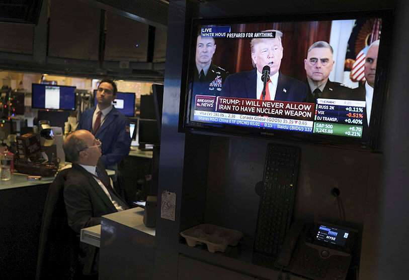 El discurso de Donald Trump también se ha seguido desde Wall Street