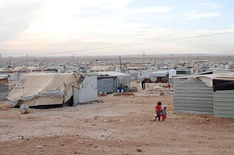 Jordania campo de refugiados