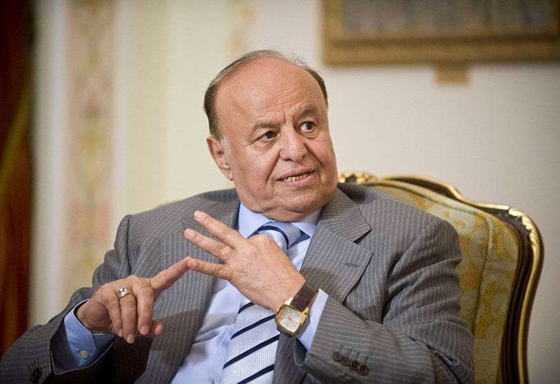Abd Rabbuh Mansur al-Hadi, presidente de Yemen reconocido internacionalmente