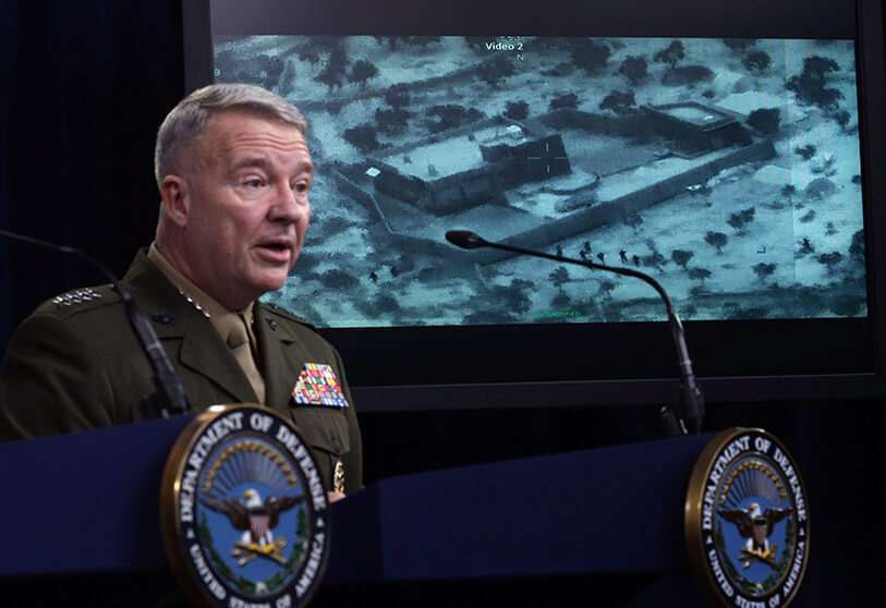 El general del Cuerpo de Marines de Estados Unidos Kenneth McKenzie, comandante del Comando Central de Estados Unidos, comparece en el Pentágono