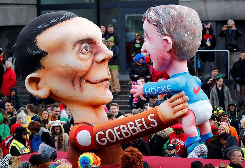 Para sus críticos, Höcke es una ‘criatura’ en brazos de Joseph Goebbels, ministro de Propaganda del régimen nazi