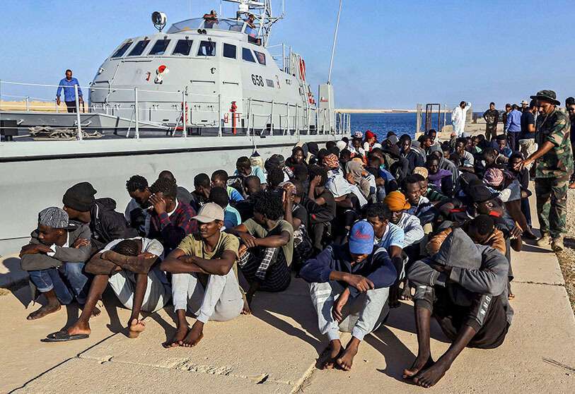 Atalayar_la guardia costera libia_Migrantes