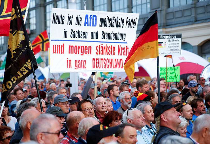 Los simpatizantes de PEGIDA y Alternativa por Alemania han acudido, con frecuencia, a las mismas convocatorias