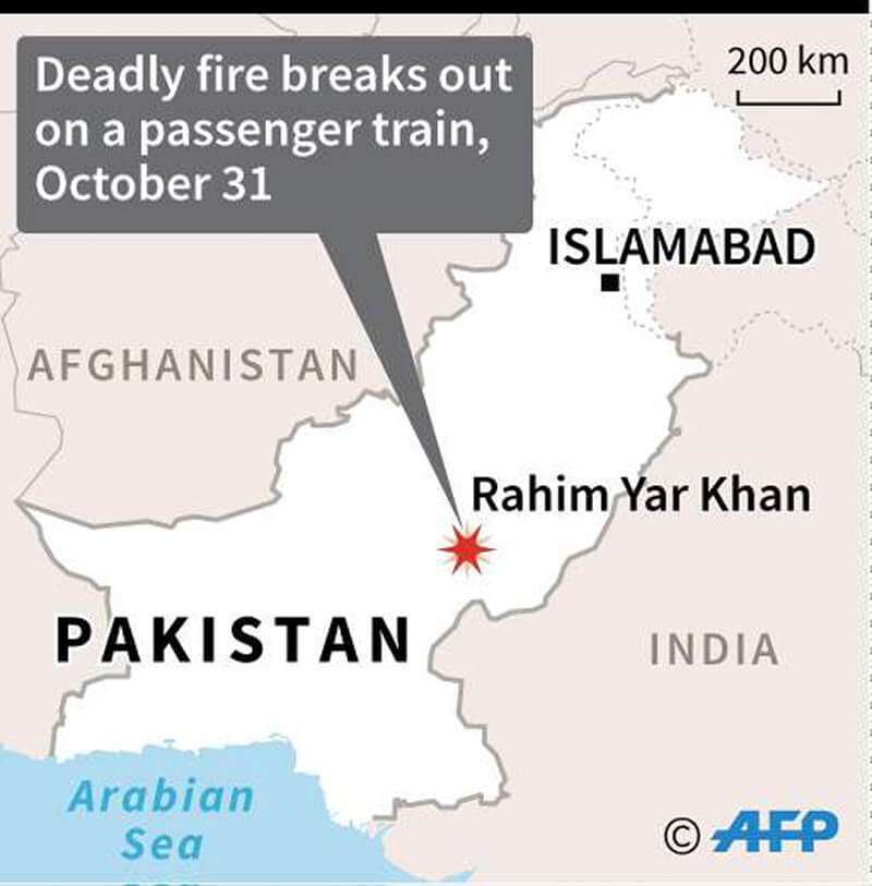 Pie de foto: Mapa de localización del distrito de Rahim Yar Khan en la provincia pakistaní de Punyab