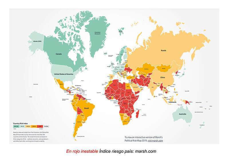 Mapa áfrica riesgo país 1