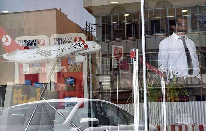 Oficina de Turkish Airlines en la capital saudí, Riad