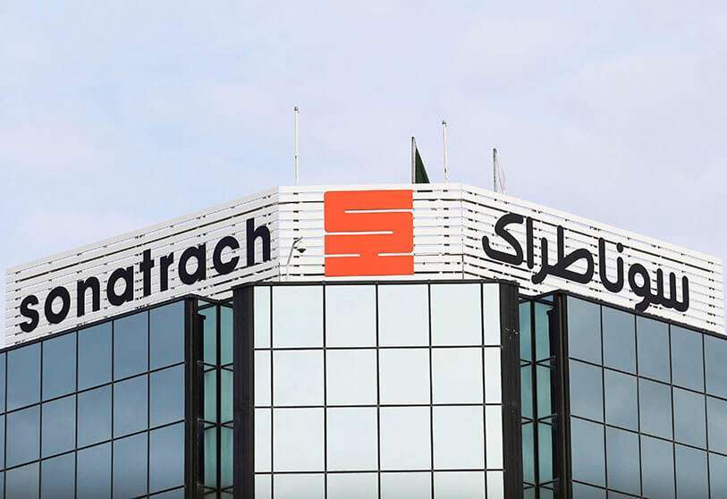 El logo de la compañía estatal de energía Sonatrach