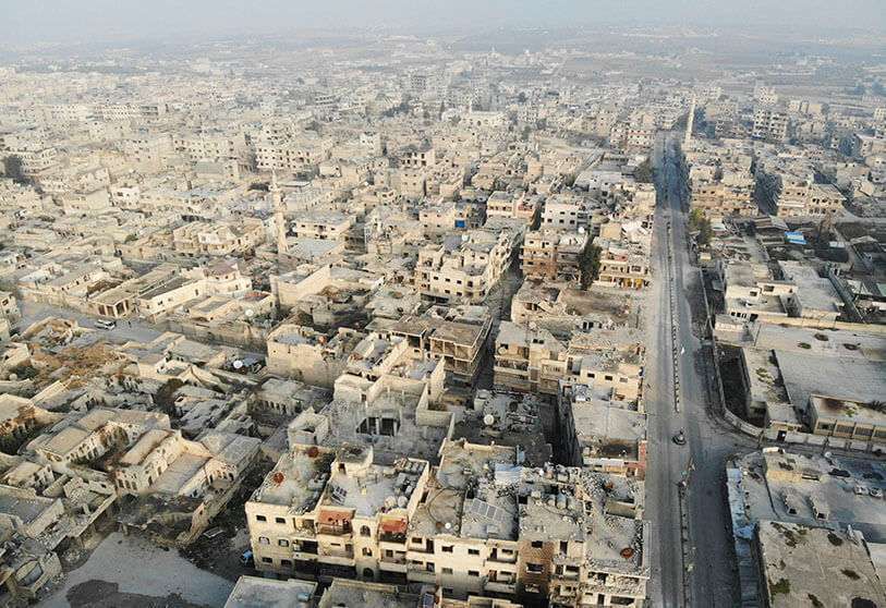 Ciudad de Maaret Al-Numan, en la provincia noroccidental de Idlib
