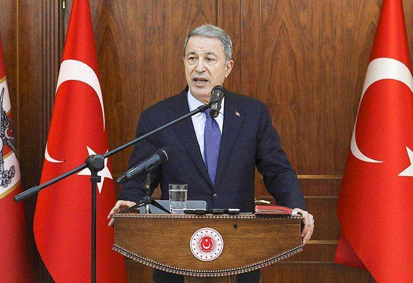 PHOTO/AP- Turkish Defence Minister Hulusi Akar