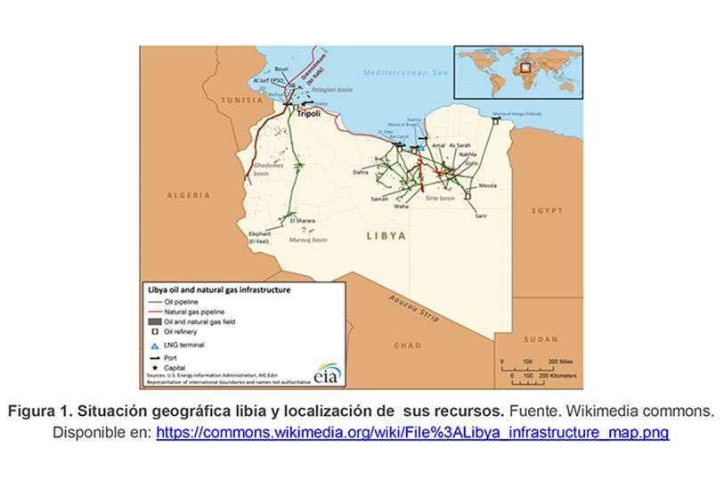 Mapa de Libia