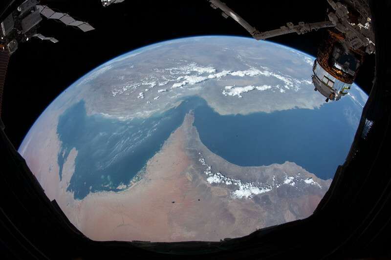 Imagen de Emiratos Árabes Unidos vista desde la ISS