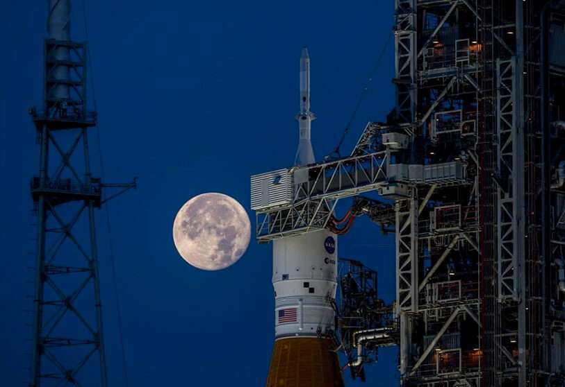 PHOTO/NASA-Bill Ingalls - La misión Artemis 1 significa el arranque del gran programa espacial del siglo XXI de Estados Unidos. Su primera etapa es regresar a la Luna y preparar los vuelos tripulados a Marte en un futuro cercano