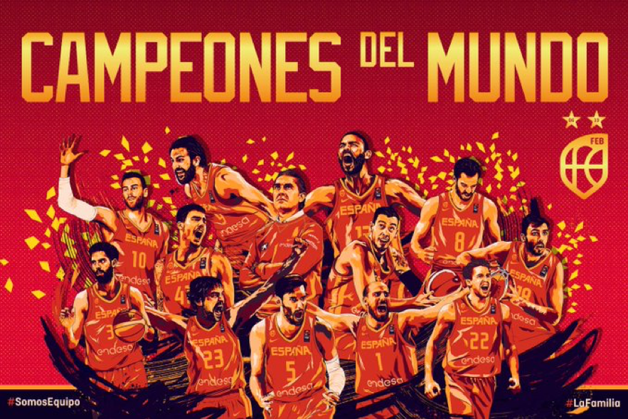 España gana por segunda vez el Mundial de Baloncesto
