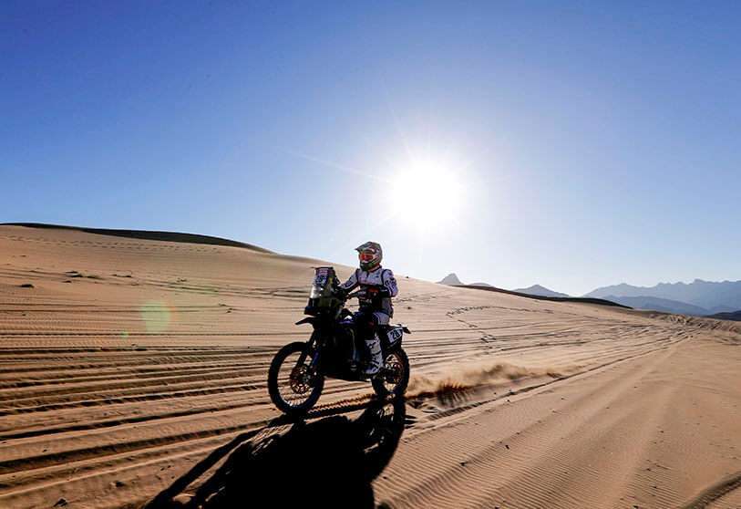 Jamie McCanney, del Monster Energy Yamaha Rally Team, durante la primera etapa la primera etapa del Rally Dakar el 5 de enero 2020..jpg