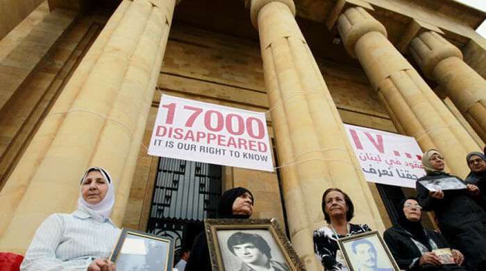 Las familias de las personas desaparecidas del Líbano han pedido respuestas durante mucho tiempo