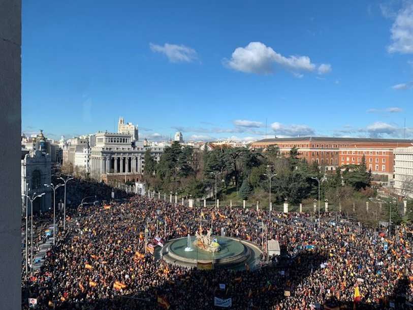 Manifestación contra Sanchez
