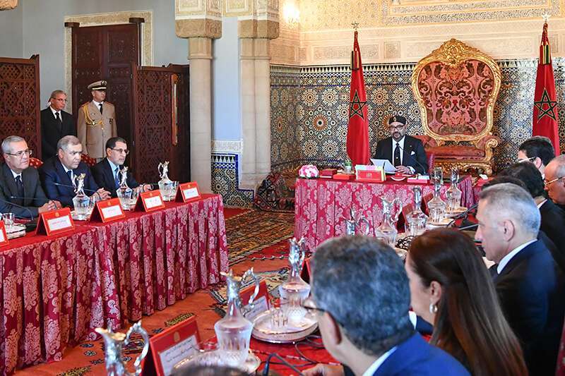 Su Majestad el Rey Mohamed VI presidió, el miércoles en el Palacio Real en Rabat, un Consejo de Ministros dedicado a la presentación de las orientaciones generales del proyecto de Ley de Finanzas para el año 2020 y a la aprobación de varios convenios internacionales