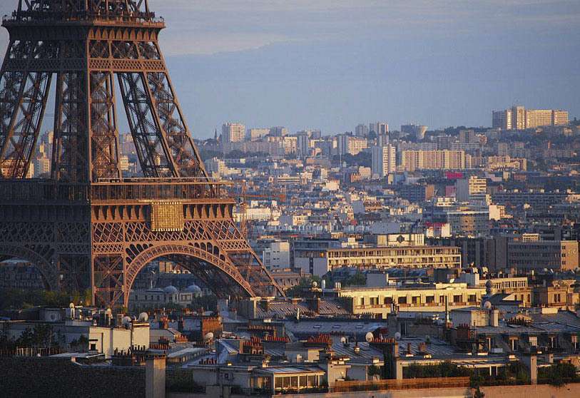 Vue aérienne de Paris