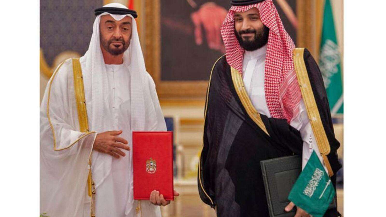 Mohamed bin Salman, príncipe heredero de Arabia Saudí, y Mohamed bin Zayed, príncipe heredero de Abu Dhabi