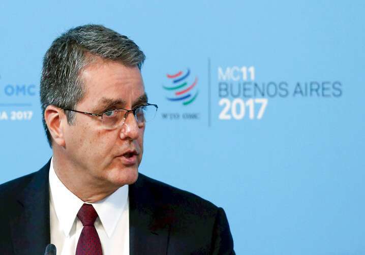 El director general de la Organización Mundial de Comercio, Roberto Azevêdo