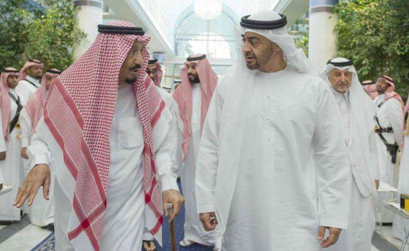 Rey Salmán de Arabia Saudí Principe Heredero de Abu Dhabi, Mohamed bin Zayed