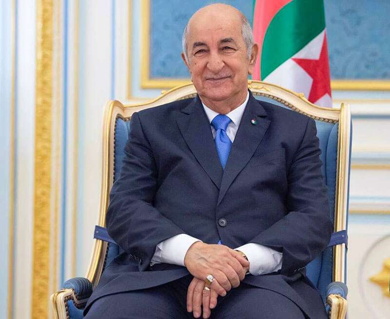 El presidente de Argelia, Abdelmadjid Tebboune