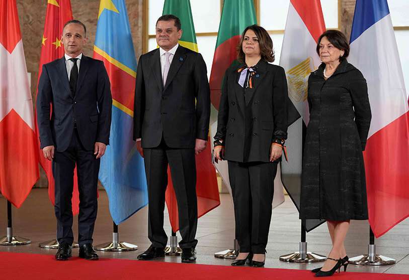 Conferencia de Berlín sobre la paz en Libia, en el Ministerio de Asuntos Exteriores alemán, en Berlín, el 23 de junio de 2021 AFP/MICHAEL SOHN