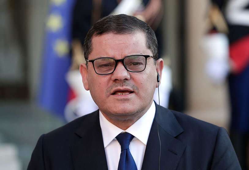 El primer ministro interino de Libia, Abdul Hamid Dbeiba