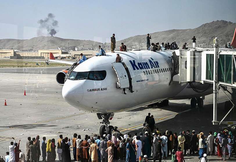 Aeropuerto de Kabul en Afganistán