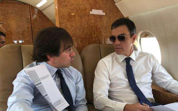 Pedro Sánchez con José Manuel Albero