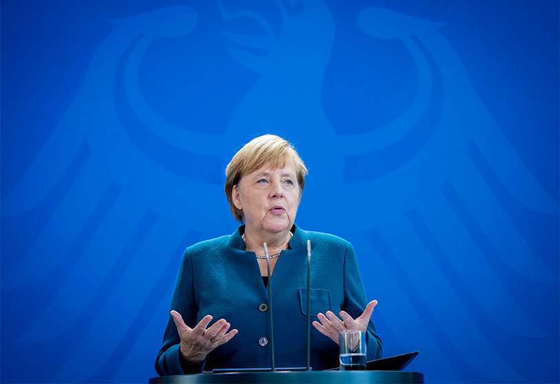 PHOTO/KAY NIETFELD - La canciller alemana Angela Merkel