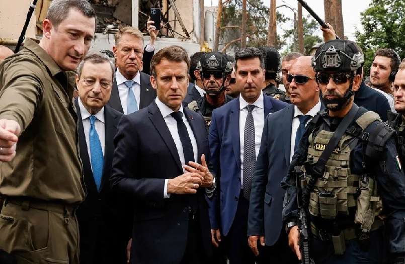 atalayar-visita-lideres-europeos-francia-italia-rumania-alemania-ucrania-kiev-zelenski