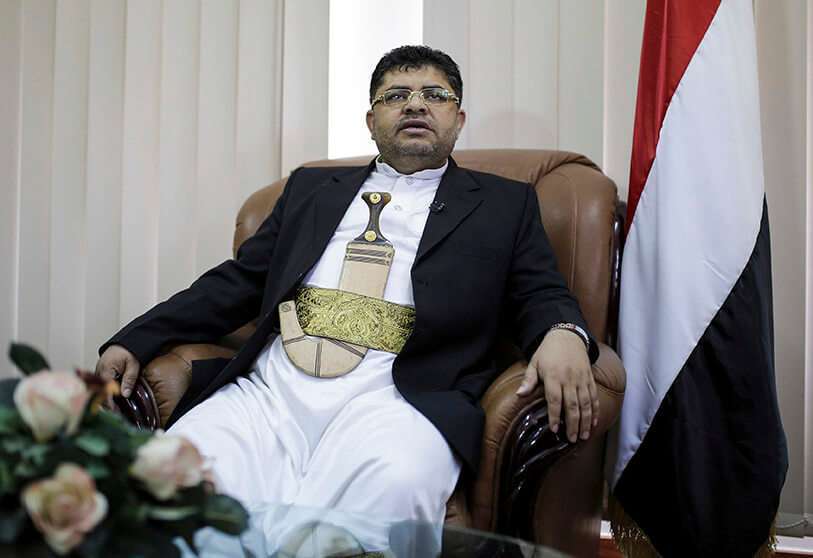 AP/HANI MOHAMMED-El jefe del comité revolucionario de los rebeldes chiíes de Yemen, Mohammed Ali al-Houth
