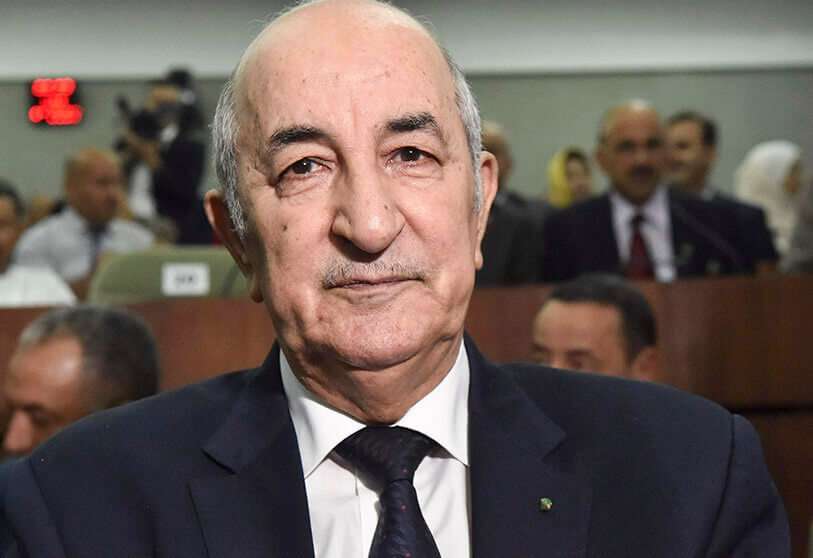 El candidato presidencial Abdelmadjid Tebboune