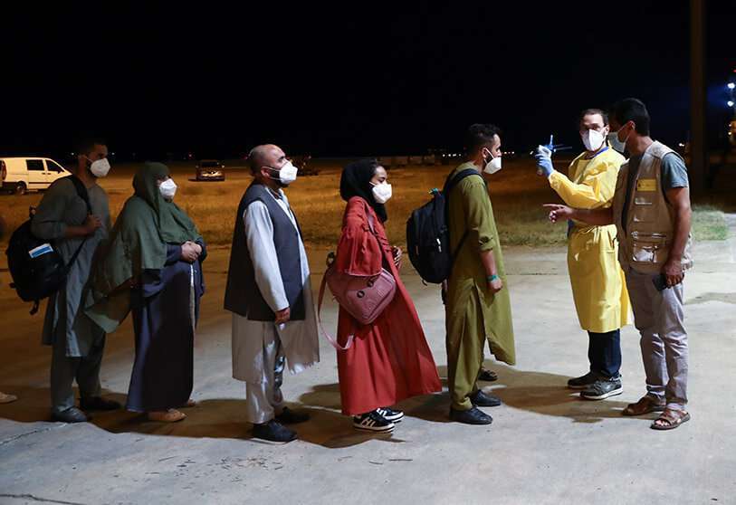 Llegada a España de evacuados españoles y afganos procedentes de Afganistán